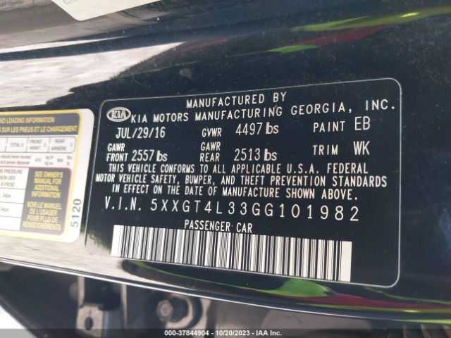5XXGT4L33GG101982 KIA Optima Lx