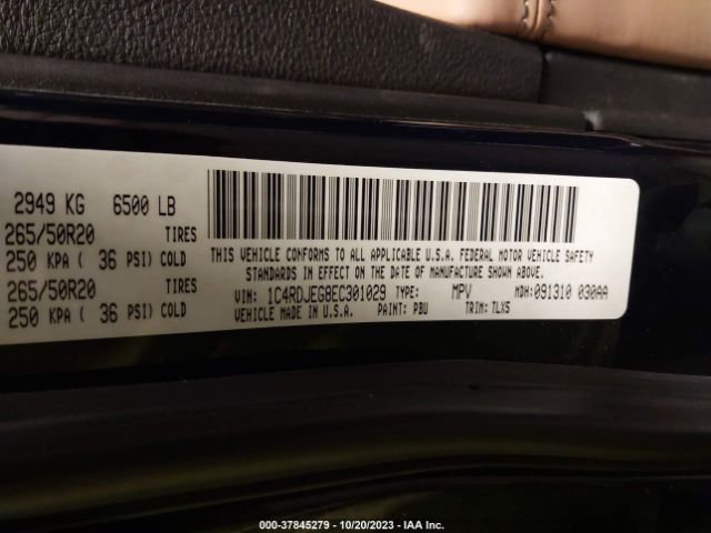 1C4RDJEG8EC301029 Dodge Durango Citadel