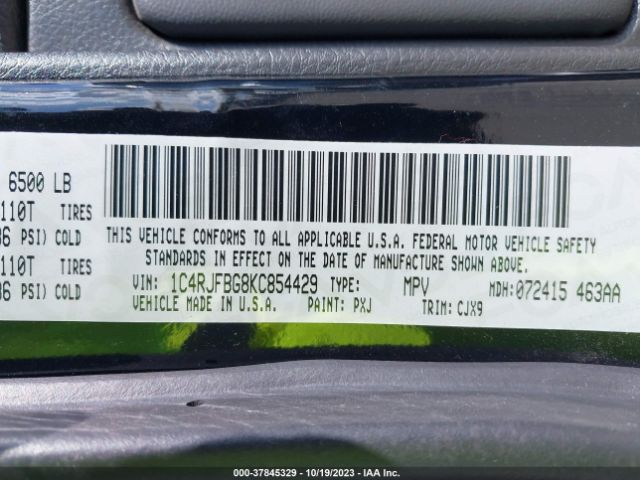 2019 JEEP GRAND CHEROKEE 1C4RJFBG8KC854429 Photo 8