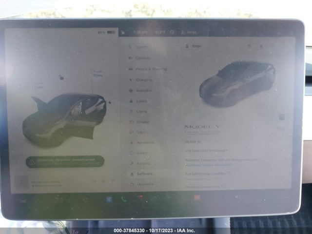 2023 TESLA MODEL Y PERFORMANCE DUAL MOTOR ALL-WHEEL DRIVE/AWD VIN: 7SAYGDEF3PF600867