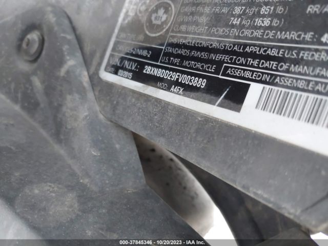 2015 CAN-AM SPYDER ROADSTER 2BXNBDD29FV003889 Photo 9