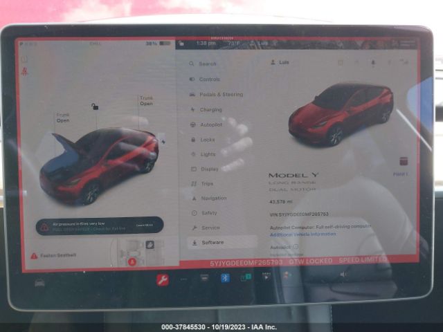 5YJYGDEE0MF265793 Tesla Model Y Long Range