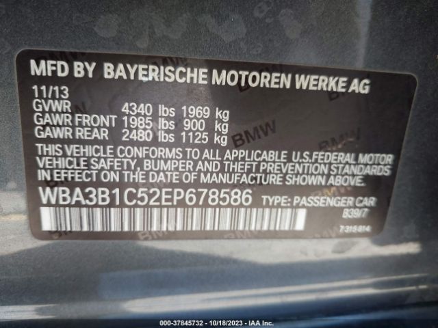 WBA3B1C52EP678586 BMW 3 Series 320i