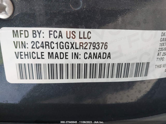 Chrysler Pacifica Limited 2020 2C4RC1GGXLR279376 Image 9