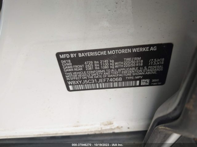 WBXYJ5C31JEF74068 BMW X2 Xdrive28i
