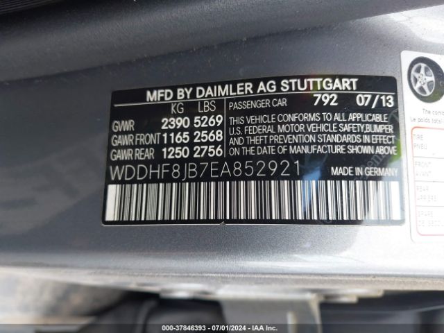 WDDHF8JB7EA852921 Mercedes-Benz E 350 4matic