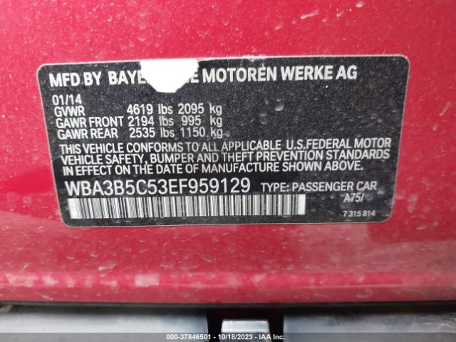 WBA3B5C53EF959129 BMW 3 Series 328i Xdrive