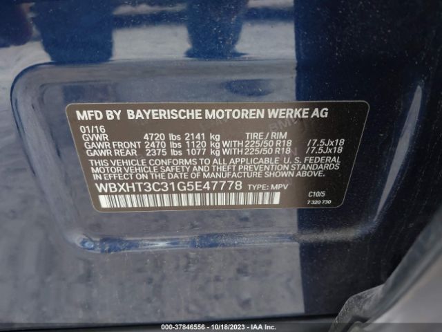 WBXHT3C31G5E47778 BMW X1 Xdrive28i