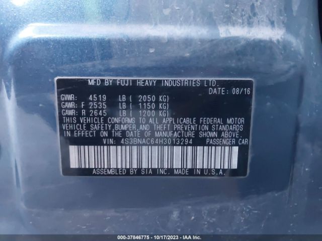 4S3BNAC64H3013294 Subaru Legacy Premium
