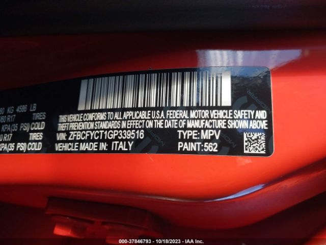 ZFBCFYCT1GP339516 Fiat 500x Trekking