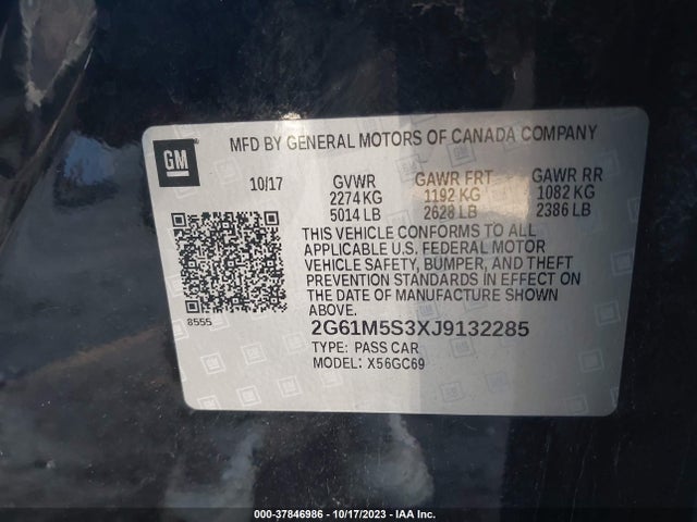 Cadillac XTS LUXURY 2018 2G61M5S3XJ9132285 Image 9