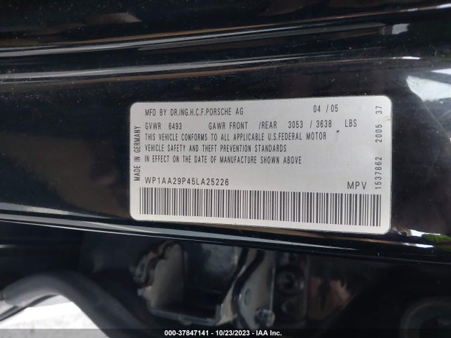 2005 PORSCHE CAYENNE WP1AA29P45LA25226 Photo 8