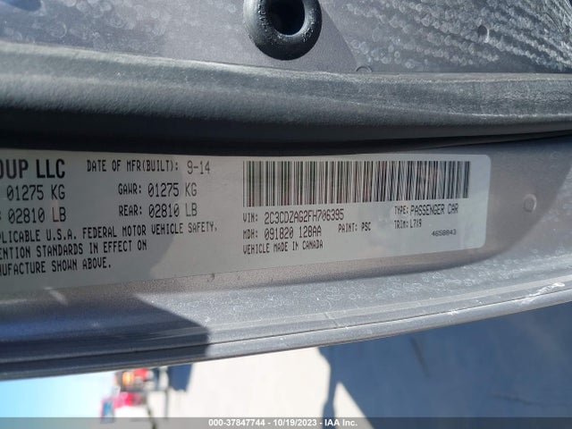 Dodge Challenger Sxt Or R/t 2015 2C3CDZAG2FH706395 Image 9