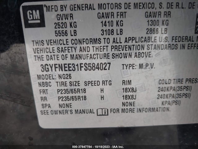 Cadillac Srx Luxury Collection 2015 3GYFNEE31FS584027 Image 9
