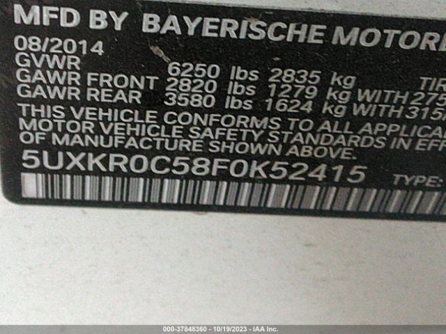 5UXKR0C58F0K52415 BMW X5 Xdrive35i