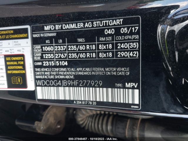 WDC0G4JB9HF277929 Mercedes-Benz GLC 300