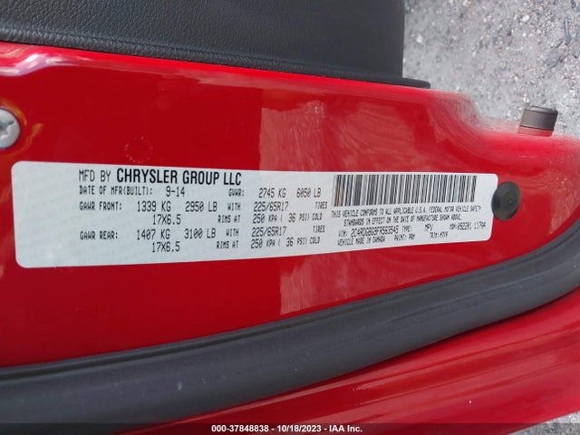 Dodge Grand Caravan Se 2015 2C4RDGBG9FR563545 Image 9