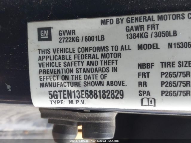 2008 HUMMER H3 SUV 5GTEN13E688182829 Photo 8