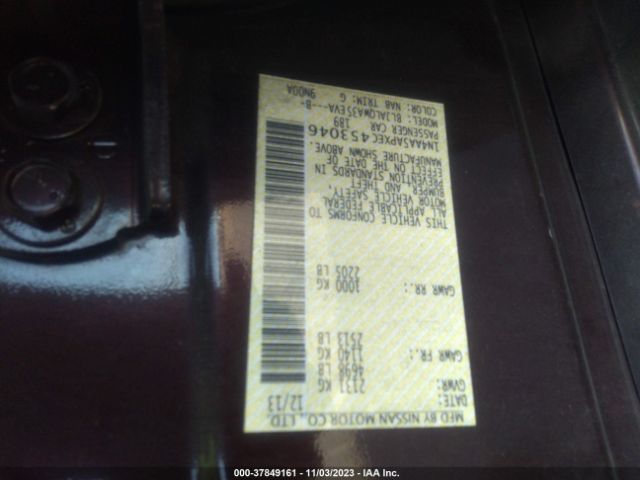1N4AA5APXEC453046 Nissan Maxima 3.5 S