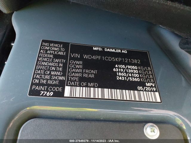 WD4PF1CD5KP121382 Mercedes-Benz Sprinter 2500 High Roof V6
