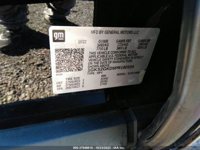1GKS2GKD5PR180534 GMC Yukon Xl Slt