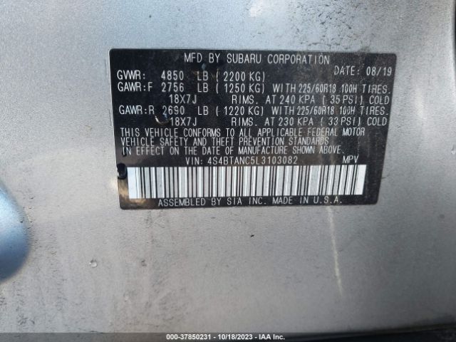 4S4BTANC5L3103082 Subaru Outback Limited