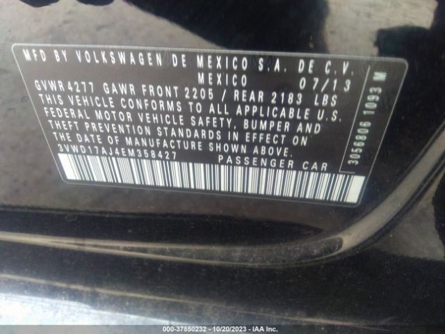 2014 VOLKSWAGEN JETTA 3VWD17AJ4EM358427 Photo 9