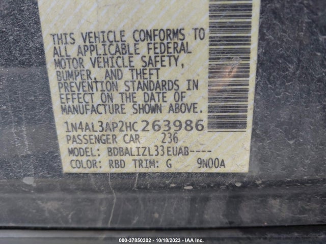 Nissan Altima 2017 1N4AL3AP2HC263986 Image 21