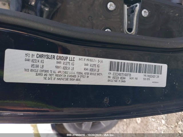 Dodge Charger Se 2014 2C3CDXBG7EH369739 Image 9