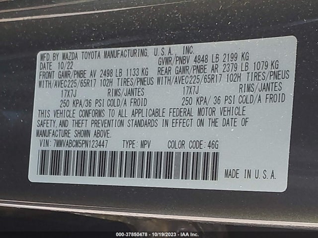 7MMVABCM5PN123447 Mazda Cx-50 2.5 S Preferred Plus