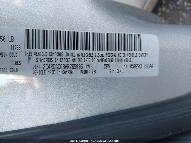 Dodge Grand Caravan Sxt 2017 2C4RDGCG3HR765895 Image 9