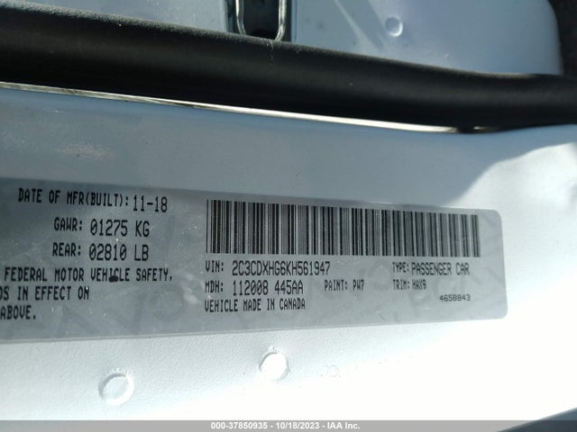 Dodge CHARGER GT 2019 2C3CDXHG6KH561947 Image 9