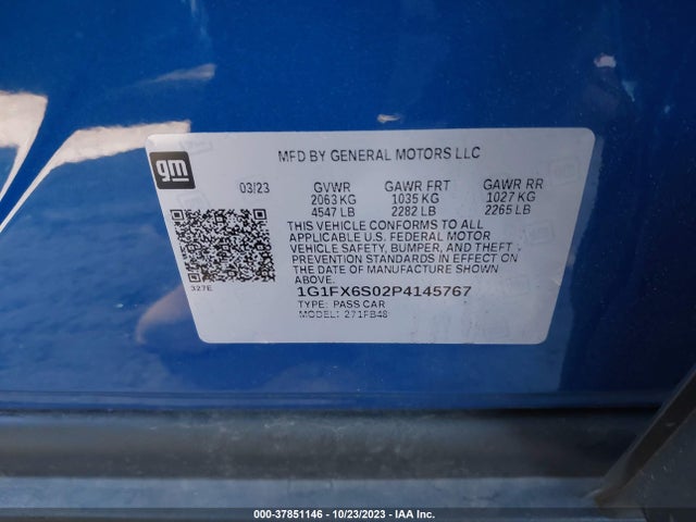 Chevrolet Bolt Ev 2lt 2023 1G1FX6S02P4145767 Image 9