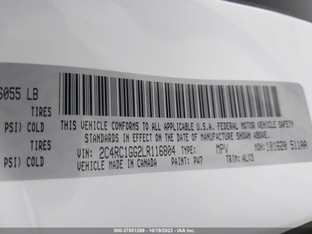 2020 CHRYSLER PACIFICA 2C4RC1GG2LR116804 Photo 8