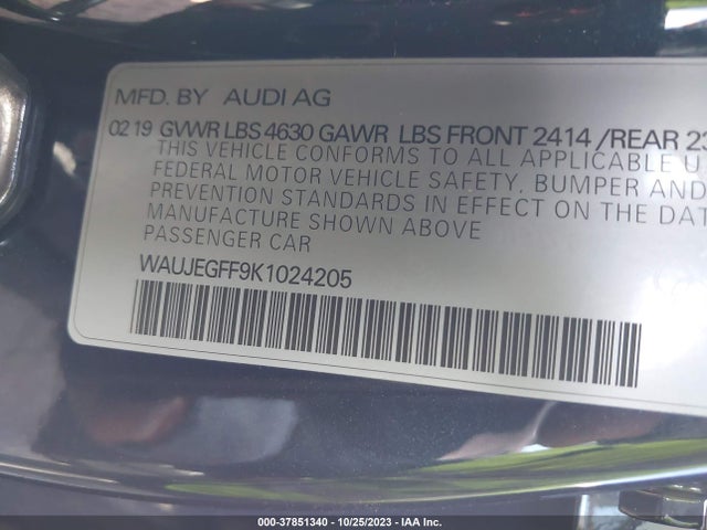 Audi A3 45 Premium 2019 WAUJEGFF9K1024205 Image 9
