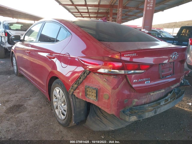 2017 HYUNDAI ELANTRA SE VIN: KMHD74LF6HU421886