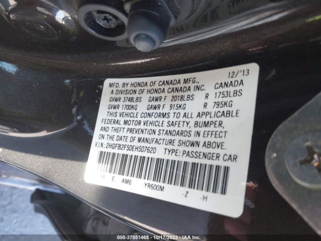 2HGFB2F50EH507620 Honda Civic Sedan Lx