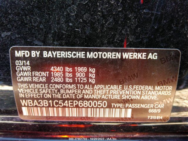 WBA3B1C54EP680050 BMW 3 Series 320i