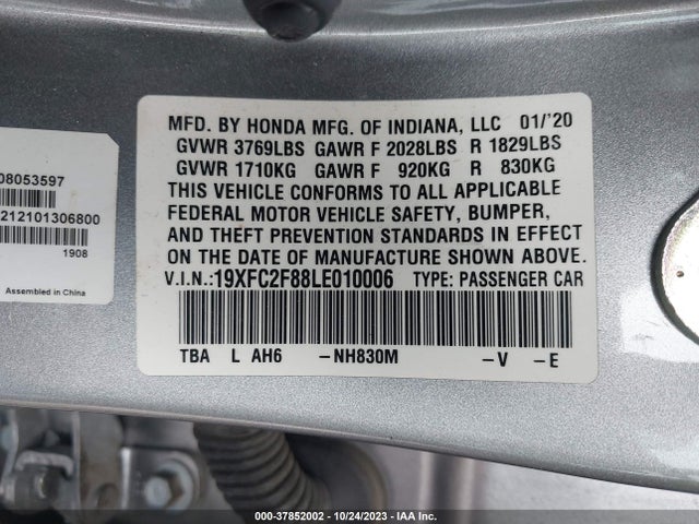 Honda Civic Sport 2020 19XFC2F88LE010006 Image 9