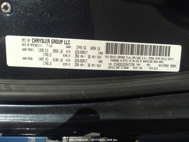 Dodge Grand Caravan R/t 2014 2C4RDGEG2ER472790 Image 9