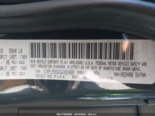 2016 JEEP CHEROKEE 1C4PJMBS6GW331433 Photo 8