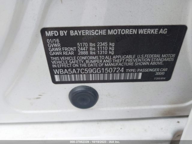 WBA5A7C59GG150724 BMW 528i Xdrive