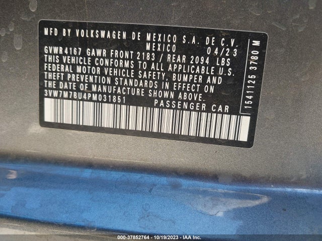 3VW7M7BU4PM031851 Volkswagen Jetta 1.5t Se