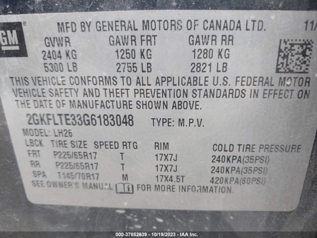 GMC Terrain Sle 2016 2GKFLTE33G6183048 Image 9