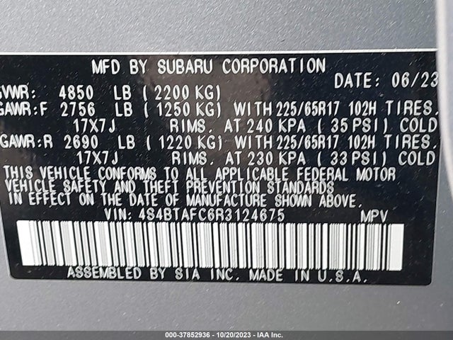 Subaru Outback Premium 2024 4S4BTAFC6R3124675 Image 9