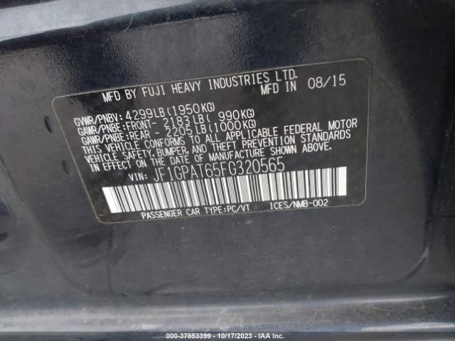 JF1GPAT65FG320565 Subaru Impreza Wagon 2.0i Sport Premium