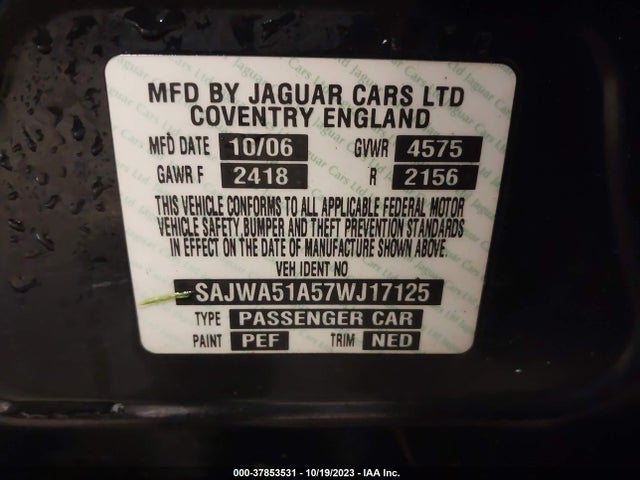 2007 JAGUAR X-TYPE SAJWA51A57WJ17125 Photo 8