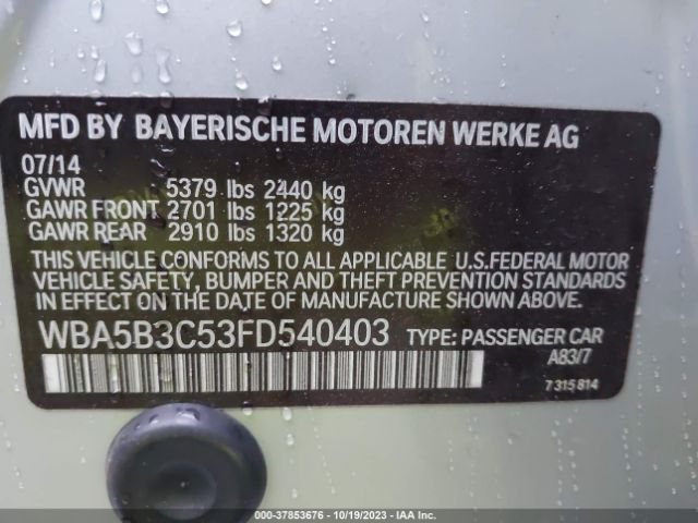2015 BMW 535I WBA5B3C53FD540403 Photo 8