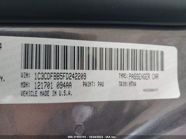 Dodge DART SXT 2015 1C3CDFBB5FD242209 Image 9