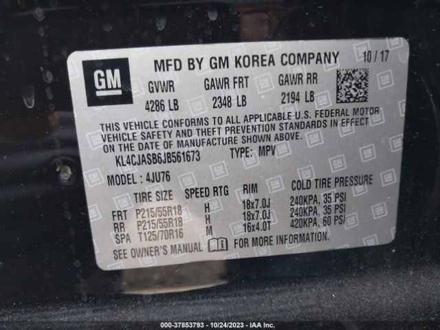 KL4CJASB6JB561673 Buick Encore Preferred